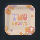 Two Groovy Party Paper Plates<br><div class="desc">Two Groovy Paper Plates</div>