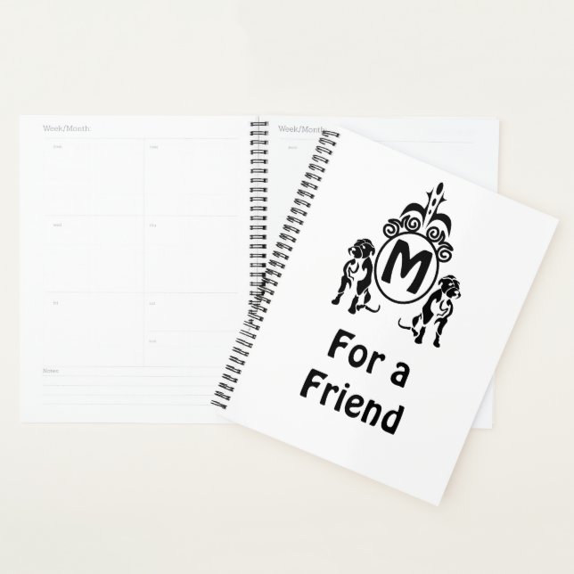 Two Guard Dog Monogram Planner (Display)
