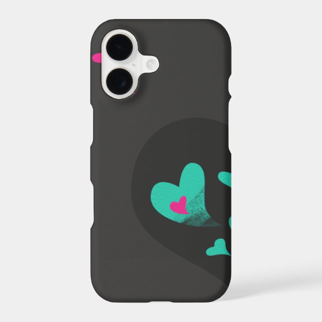 Two halves make one Heart Matching Couple Iphone Case (Back)