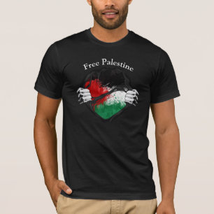 Two Hands Free Palestine stomized T-Shir T-Shirt