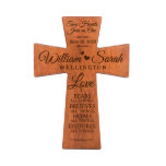 Two Hands Join One Wedding  Anniversary Wall Cross<br><div class="desc">These unique-keepsake crosses can be a cute reminder of the day that you become one.</div>