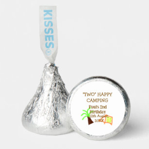 Two happy camping 2nd birthday tree camp kids hershey®'s kisses®
