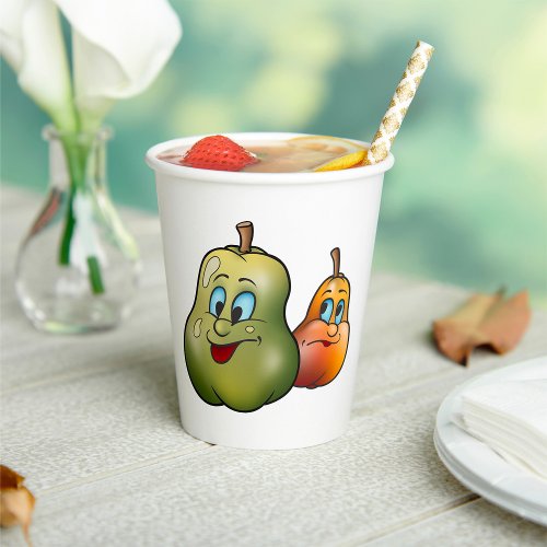 Two Happy Pears Paper Cups