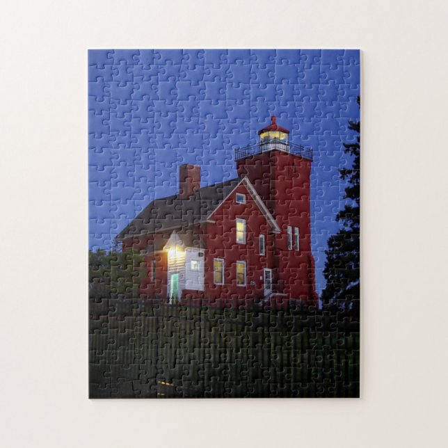 Two Harbor Lighthouse Jigsaw Puzzle (Vertical)