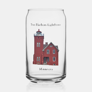 Two Harbors Lighthouse can glass