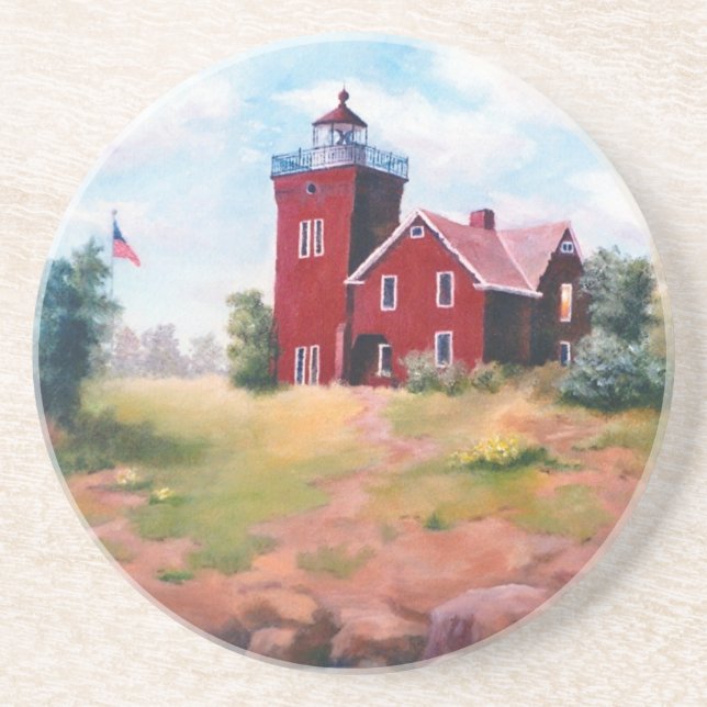 Two Harbors Lighthouse Coaster (Front)