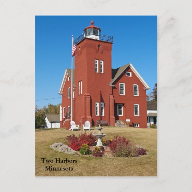 Two Harbors Lighthouse.jpg Postcard (Front)