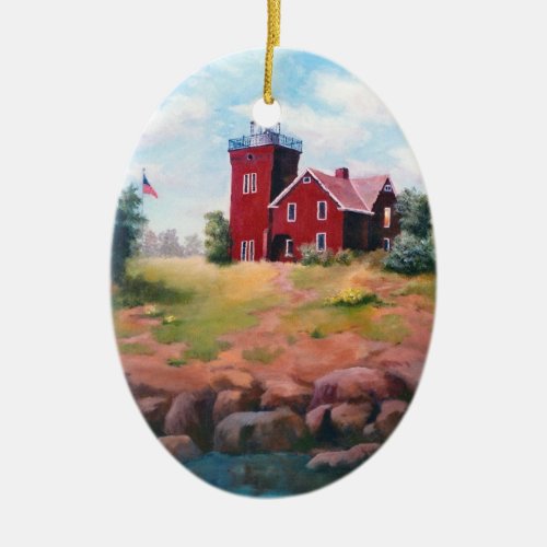 Two Harbors Lighthouse Ornament