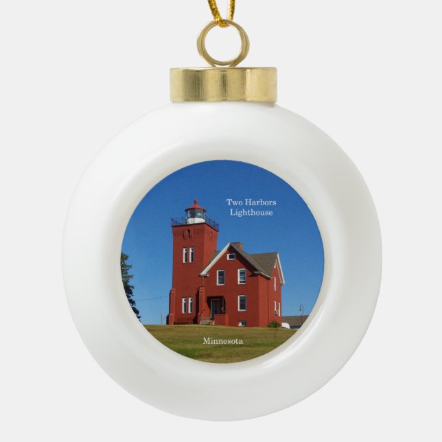 Two Harbors Lighthouse ornament (Front)