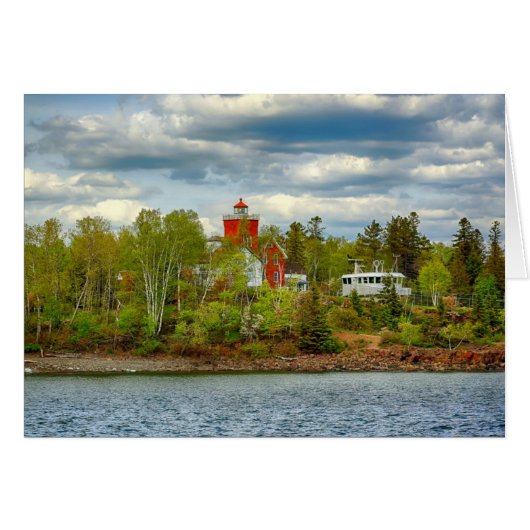 Two Harbors Lighthouse (Summer) Cards (Front Horizontal)
