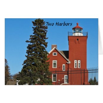 Two Harbors Minnesota by lighthouseenthusiast at Zazzle
