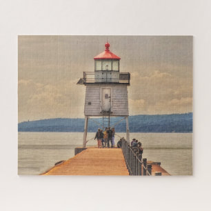Two Harbors Minnesota Lighthouse on Lake Superior Jigsaw Puzzle