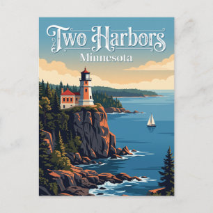 Two Harbors, Minnesota Postcard