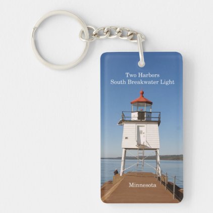 Two Harbors South Breakwater Light key chain