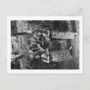 Two Hawaiian Women with Ukalalees Photograph Postcard