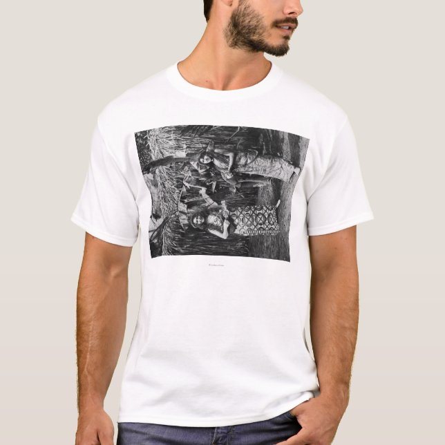 Two Hawaiian Women with Ukalalees Photograph T-Shirt (Front)
