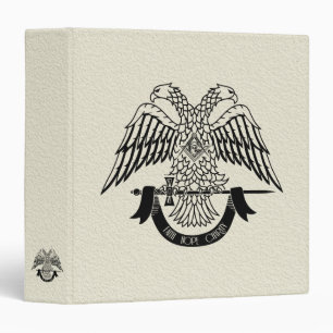 Two-headed eagle as Masonic symbol 3 Ring Binder