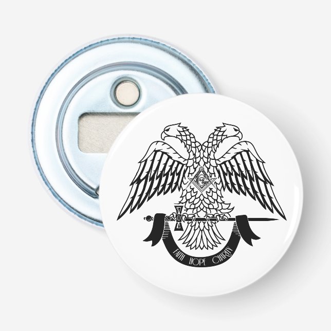 Two-headed eagle as Masonic symbol Bottle Opener (Front)