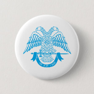 Two-headed eagle as Masonic symbol Button