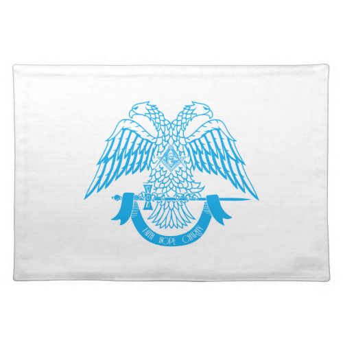 Two_headed eagle as Masonic symbol Cloth Placemat