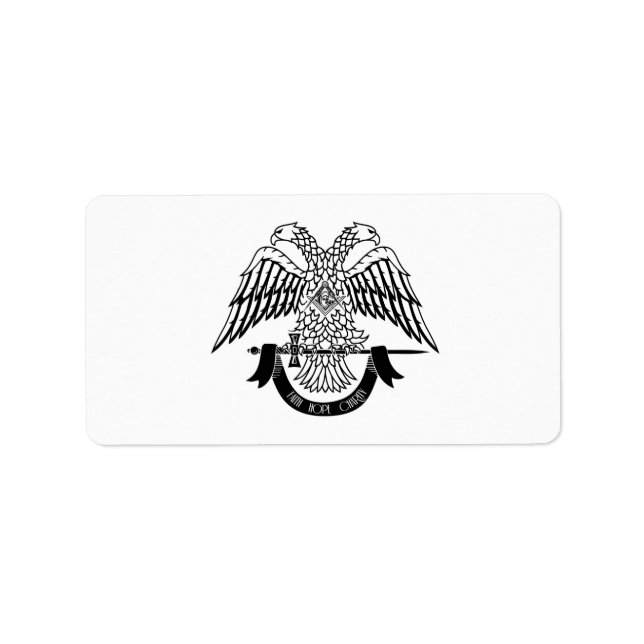 Two-headed eagle as Masonic symbol Label (Front)