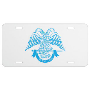 Two-headed eagle as Masonic symbol License Plate