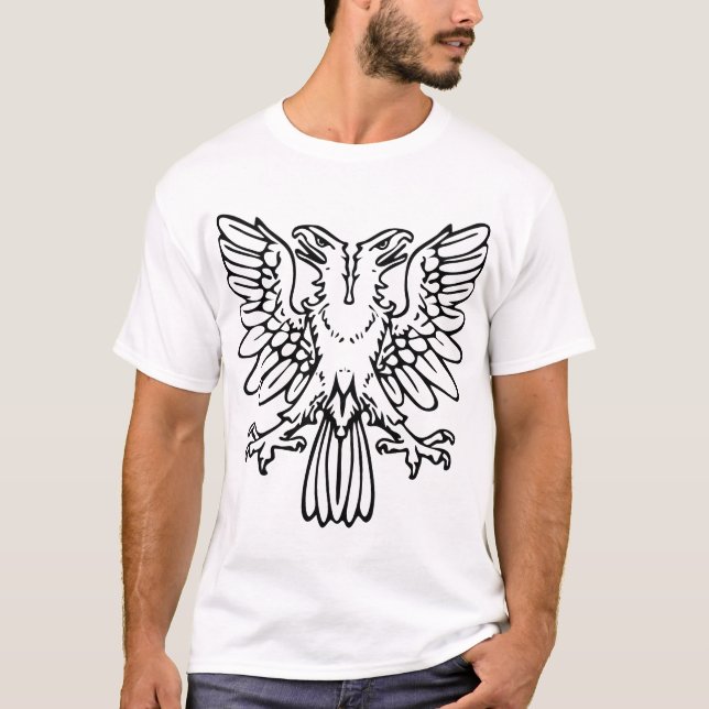 Two Headed Eagle - Black T-Shirt (Front)