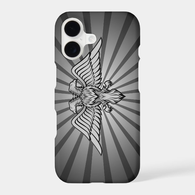 Two headed eagle iphone case (Back)