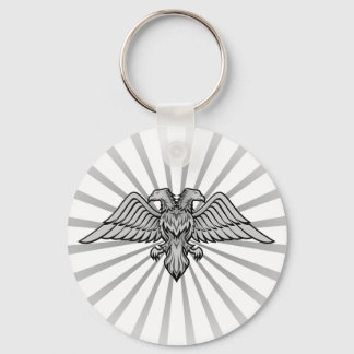 Two headed eagle keychain