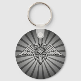 Two headed eagle keychain