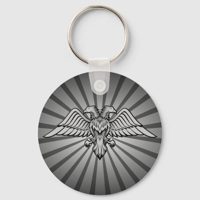Two headed eagle keychain (Front)