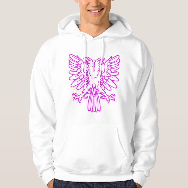 Two Headed Eagle - Magenta Hoodie (Front)