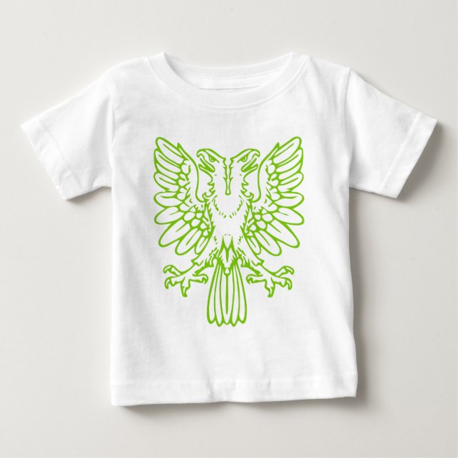 Two Headed Eagle - Martian Green Baby T-Shirt (Front)