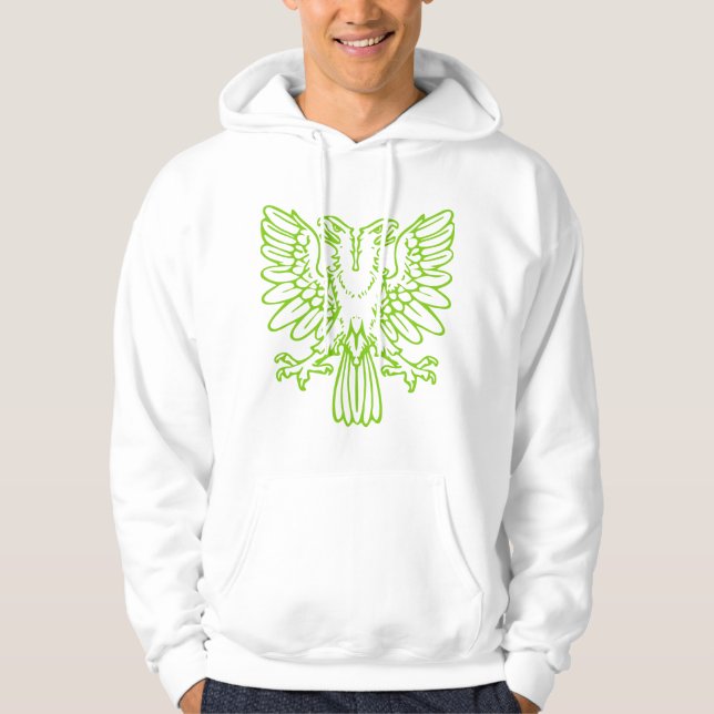 Two Headed Eagle - Martian Green Hoodie (Front)