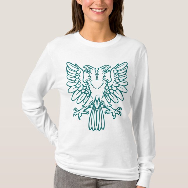 Two Headed Eagle - Moss Green T-Shirt (Front)