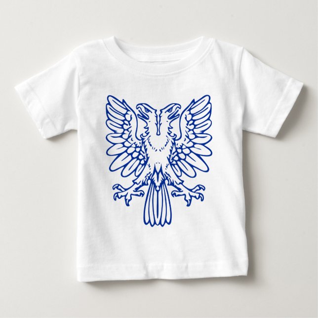 Two Headed Eagle - Navy Blue Baby T-Shirt (Front)