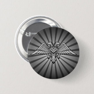 Two headed eagle pinback button
