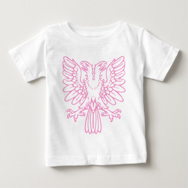 Two Headed Eagle - Pink Baby T-Shirt (Front)