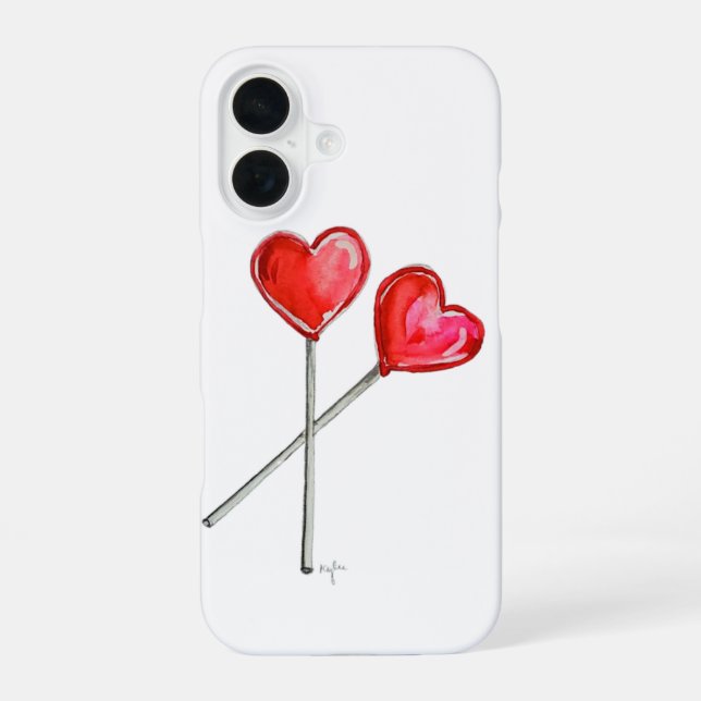 Two Heart Lollies Iphone Case (Back)