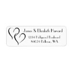 Two Hearts Address Labels at Zazzle