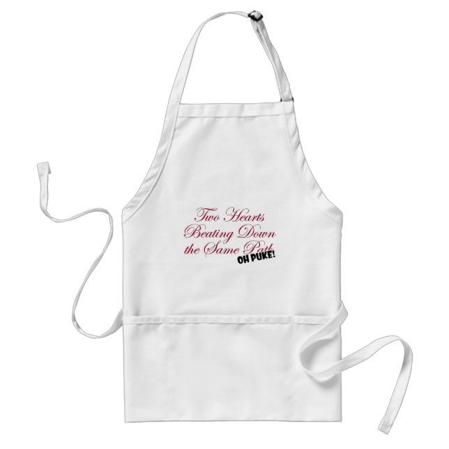 Two Hearts Adult Apron (Front)