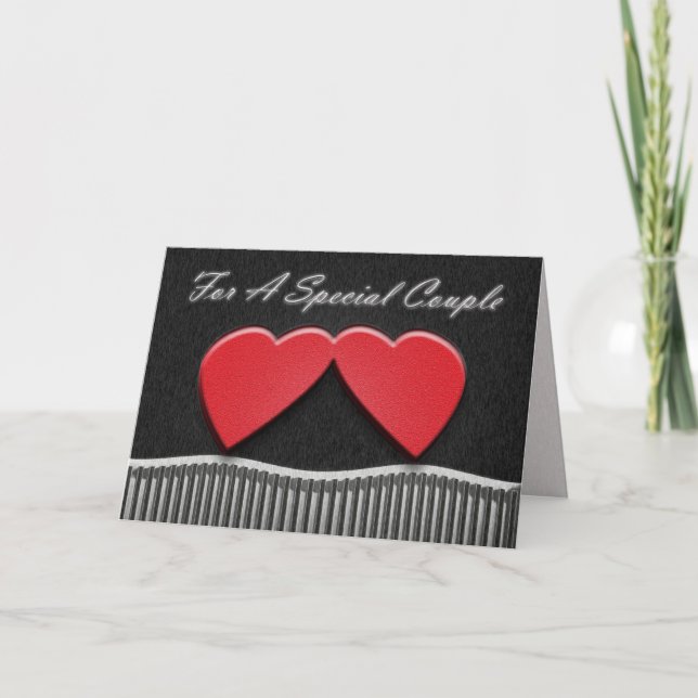 Two Hearts Anniversary Card (Front)