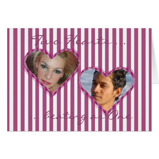Two Hearts as One Cards (Front Horizontal)