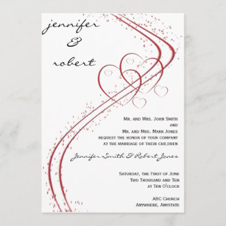 Two Hearts as One Invitation