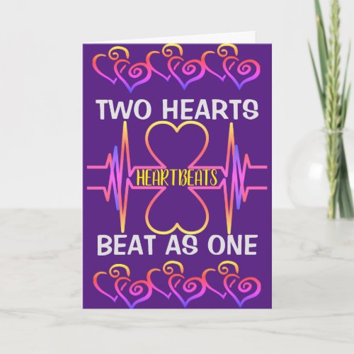 Two Hearts Beat As One Card