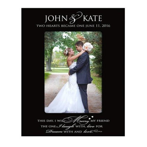 Two Hearts Became One Keepsake Picture Frame