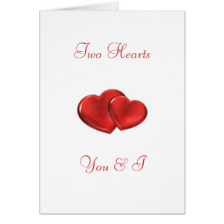 two hearts cards