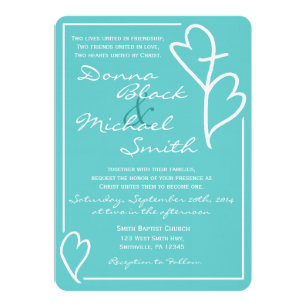 two hearts wedding invitations zazzle