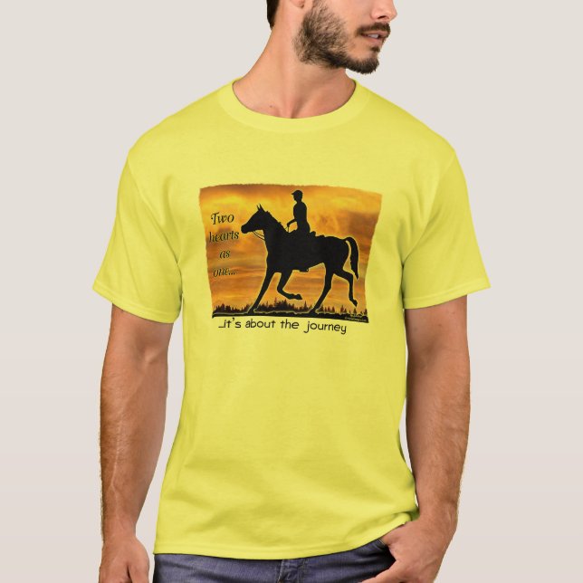 Two Hearts Endurance Horse T-Shirt (Front)
