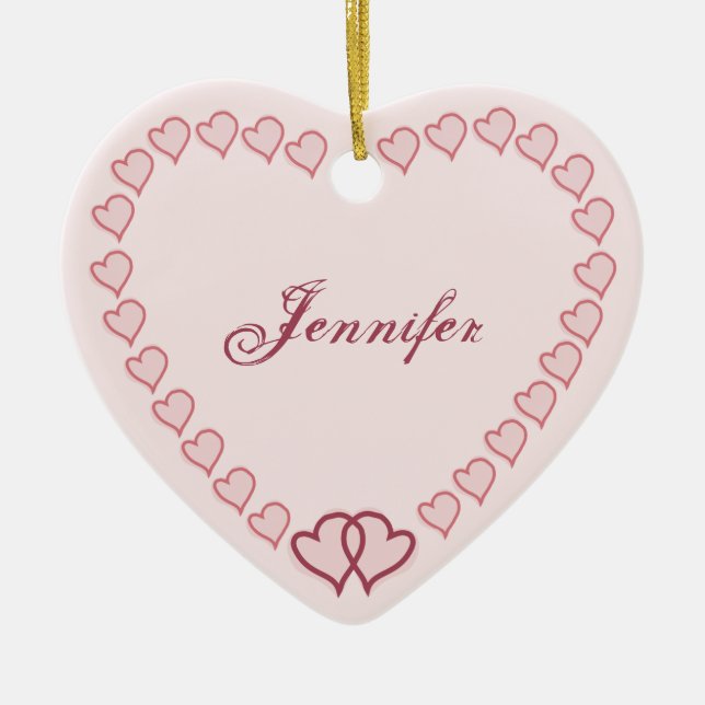 Two hearts Entwined Ornament (Front)